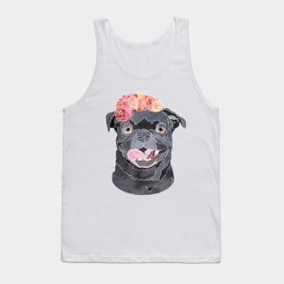 Floral Pug Tank Top